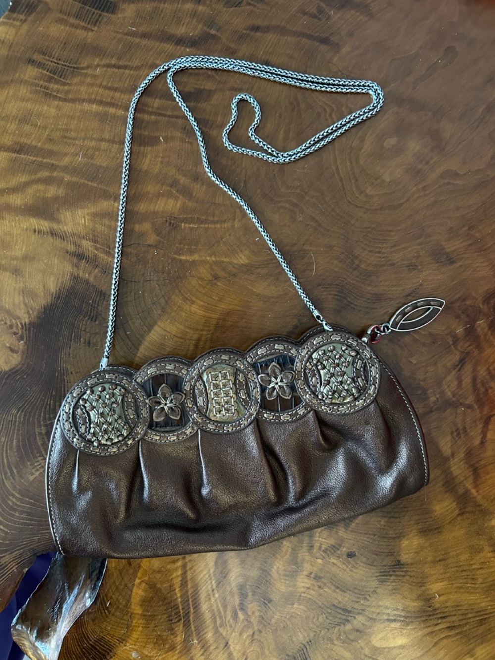 Brighton "Nala" 2008 Masterpiece Collection Bronze Leather Shoulder Bag